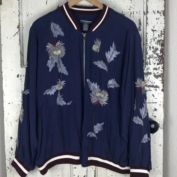 Chelsea And Theodore Embroidered Bomber 